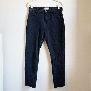 Everlane Black High Waist Straight Jeans